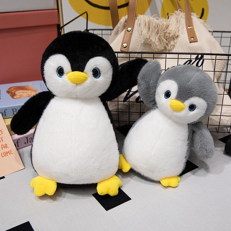Cute cute glowing little penguin doll plush toy aquarium emperor penguin doll children soothing doll