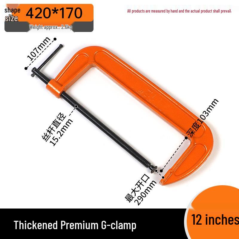 Heavy Duty Quick-Fix Woodworking Clamps: F-Clamp, G-Clamp, G-Type, Hose Clamp, Panel Clamp