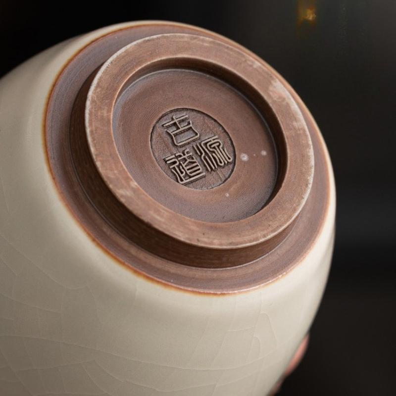 Ru Klin Master Cups Ceramic Tea Bowl Small Tasting Mugs Chinese Kung Fu Gongfu Teaware Sets Household Drinkware Tea Ceremony