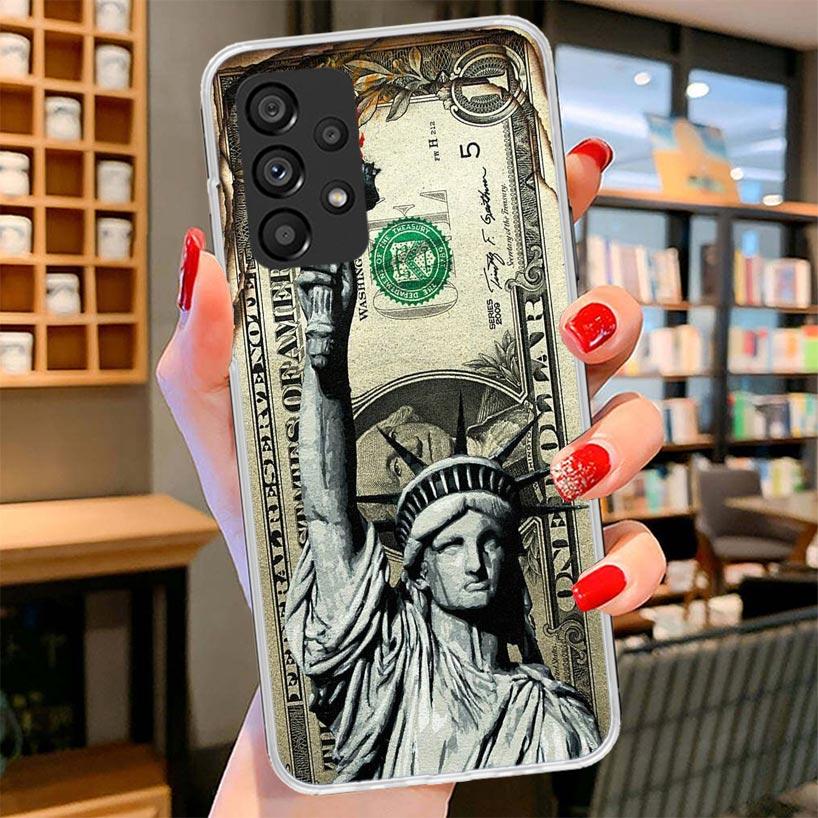 Banknote Dollar Cash Money Phone Case For Samsung Galaxy A17 A37 A57 A16 A26 A36 A56 A15 A25 A35 A55 A14 A24 A34 A54 A13 A23 A33