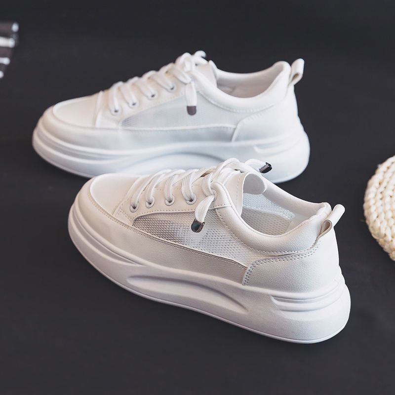 Leisure Women's Single Shoes 2024 Autumn New Casual Versatile Women's Shoes Thick Sole Sports Vulcanized Shoes Zapatos Mujer