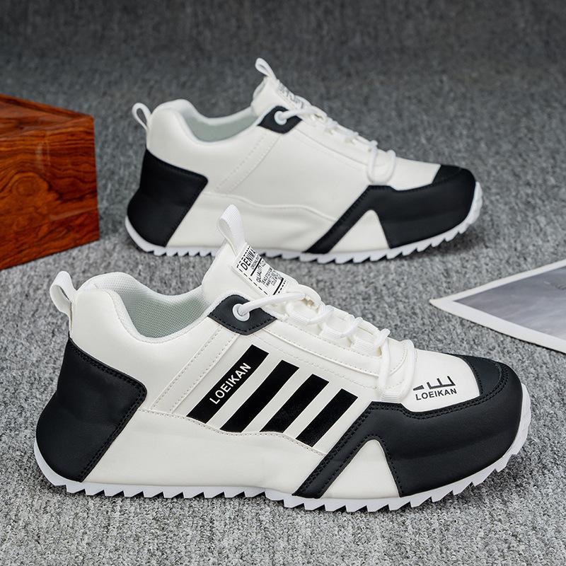 

Large size walking shoes spring 2025 new men s casual single shoes sports shoes soft sole trend dad shoes 39 белый