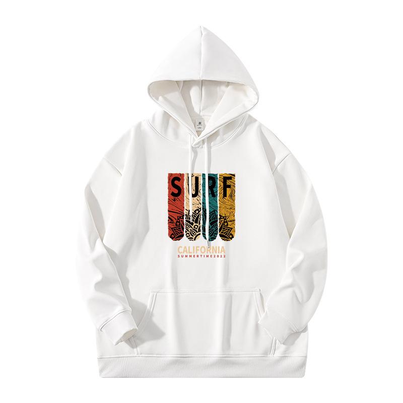Men's Plus Velvet Hooded Sweatshirt - Heavyweight Autumn/Winter High-Street Style Trendy Jacket