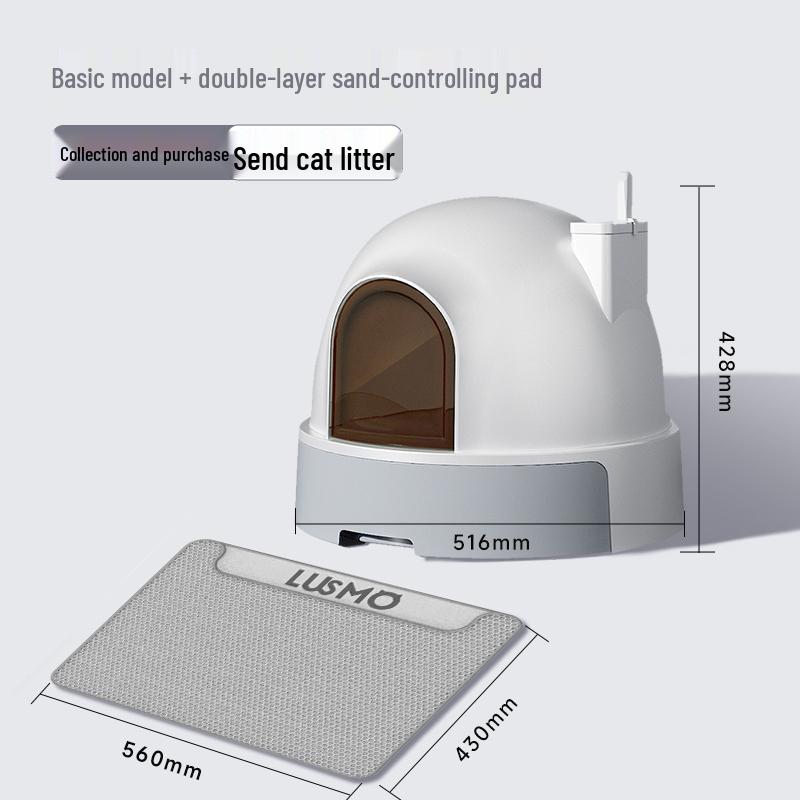 Smart Automated Cat Litter Box: Fully Enclosed, Electric, Deodorizing, Anti-Splash, Self-Cleaning.