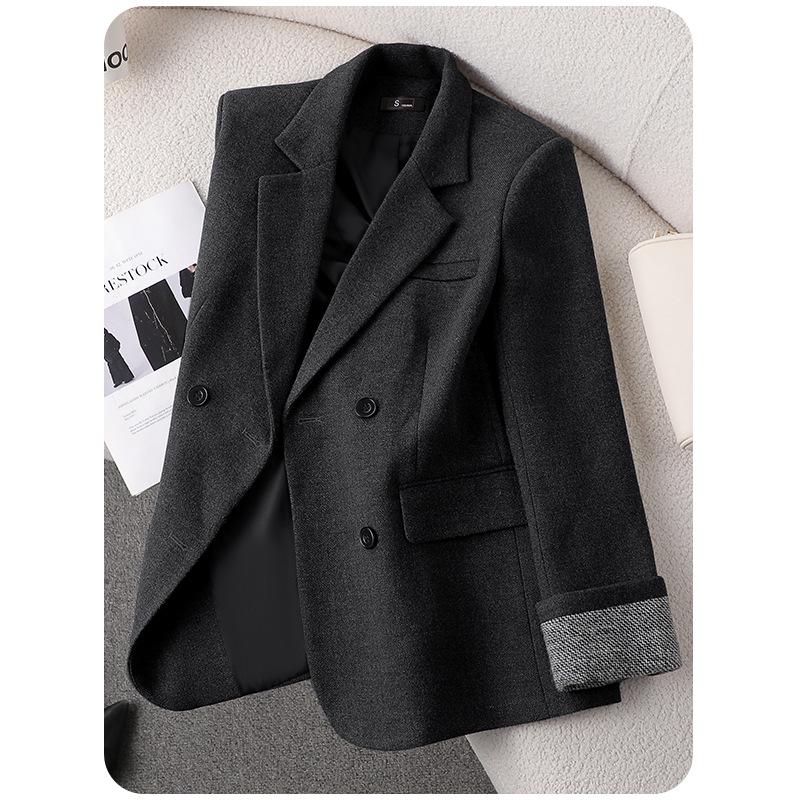 Women's High-End Loose Woolen Winter Suit Jacket 2025