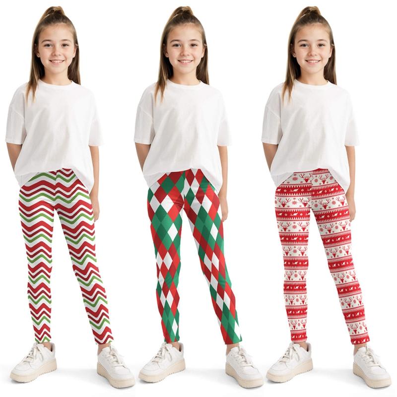 Girls' Leggings High Stretch Tight Printed Trousers Sports Pants Children's Pants