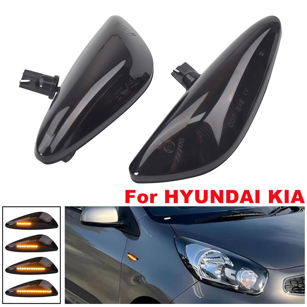 2Pcs For Kia Cerato K3 Picanto (TA) 2012- LED Dynamic Side Marker Light Turn Singal Lamps Car Accessories OEM#92303G6000