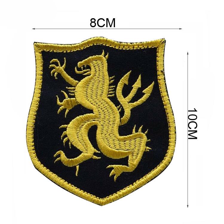 Patch Morale Ricamata Velcro Tattica Squadra Comando Foche 6