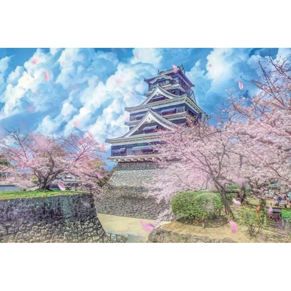 LoveTheFamily Puzzles Cherry Blossom Palace 150-Piece Mini Puzzle Famous Painting Landscape Childrens Intelligence Toy Creative Birthday Gift DIY Art