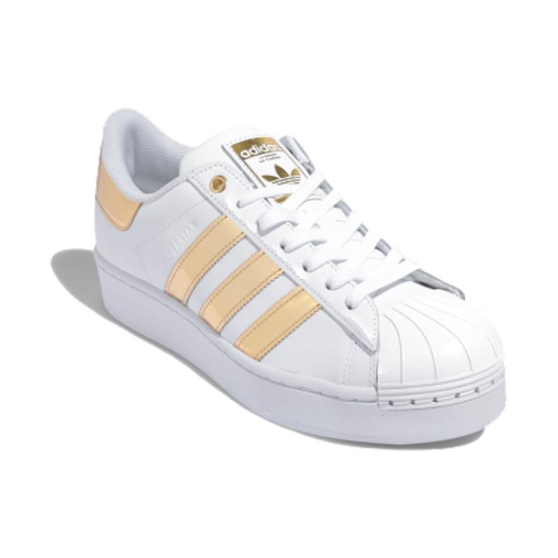 Adidas Damen Superstar Bold 'Weiß Gold Metallic' Damen Sneaker FV3340