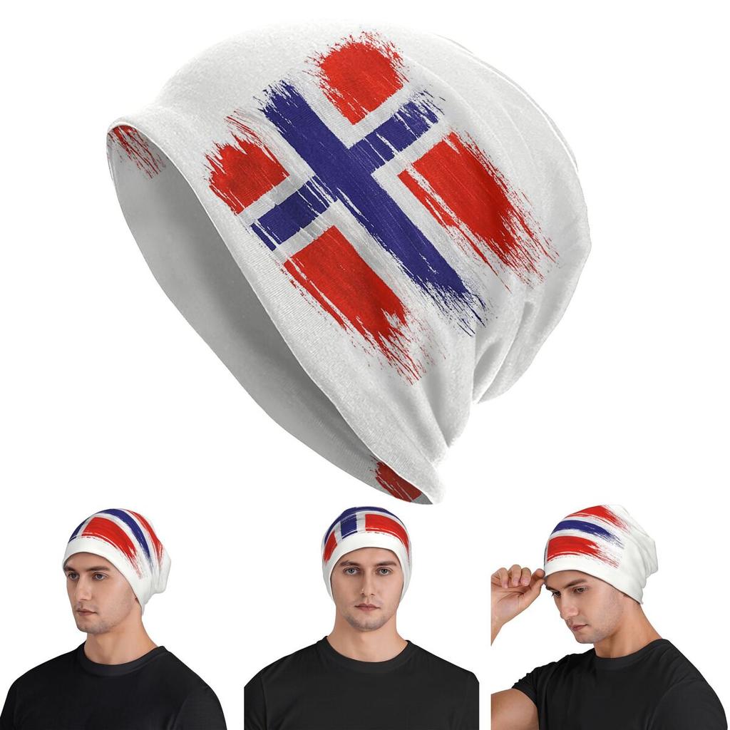 Norway Flag Unisex Adult Beanies Caps Knitted Bonnet Hat Warm Hip Hop Autumn Winter Outdoor Skullies Hats