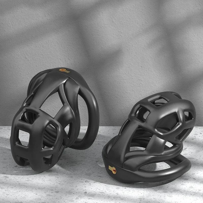 Mamba Chastity Cage for Men – Beginner-Friendly Sissy/Femboy Cock Cage with Lock Rings (Adjustable Belt Design, 18+ Adult Toy)