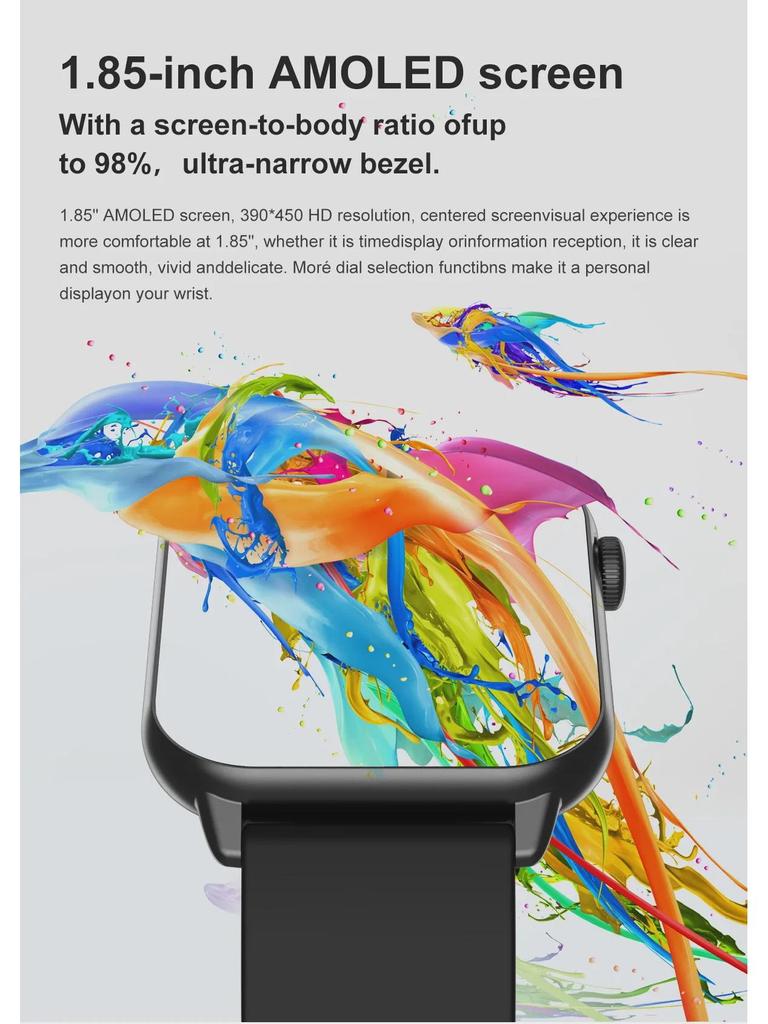 ZW64 Mini Women's Smartwatch with AMOLED Display and Bluetooth Health Tracker