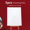 5 peças Moldura de Tela Quadrada Branca e Preta Lisa, 11,81x15,74 Polegadas ( 30 X 40 Cm) Placas de Tela de Algodão para Artistas Para Pintura HB-16