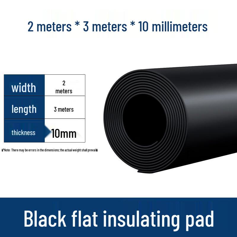 Heavy-Duty Anti-Slip Black Rubber Mat