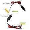 USB 5V To 3V AAA Battery Eliminator USB Power Supply Cable AA Dummy Batteries Power Supply Adapter Cable for LED Light