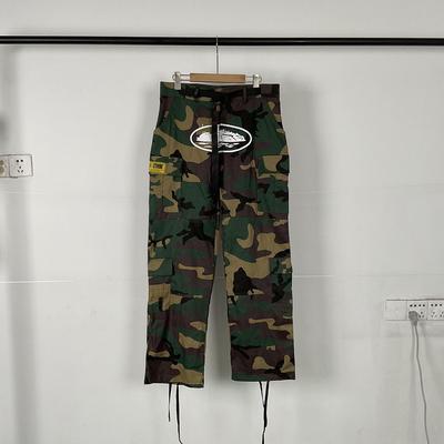 Mens Loose Fit Cargo Pants With Pocket Detail Cotton Straight Leg Casual Trousers Streetwear
