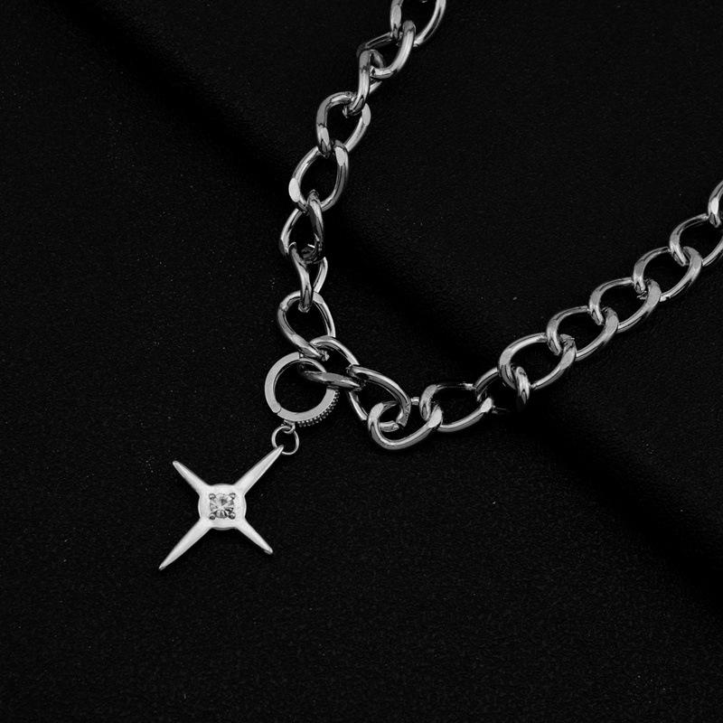 Minimalist Cross Pendant Necklace for Women Ins Style Choker Chain Simple Statement Choker for Daily Wear Gift