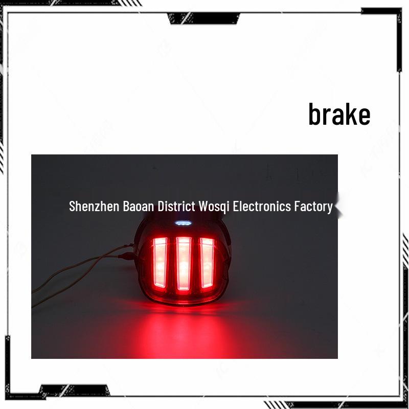 LED Rear Tail Light for Harley Dyna, Road King, Fat Boy - Eagle Claw Design with Turn Signal and Brake Light