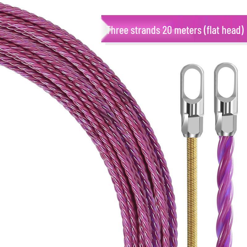 New Electrician Wire Puller & Threader Tool - Steel Cable Leader for Network & Conduit Installation.