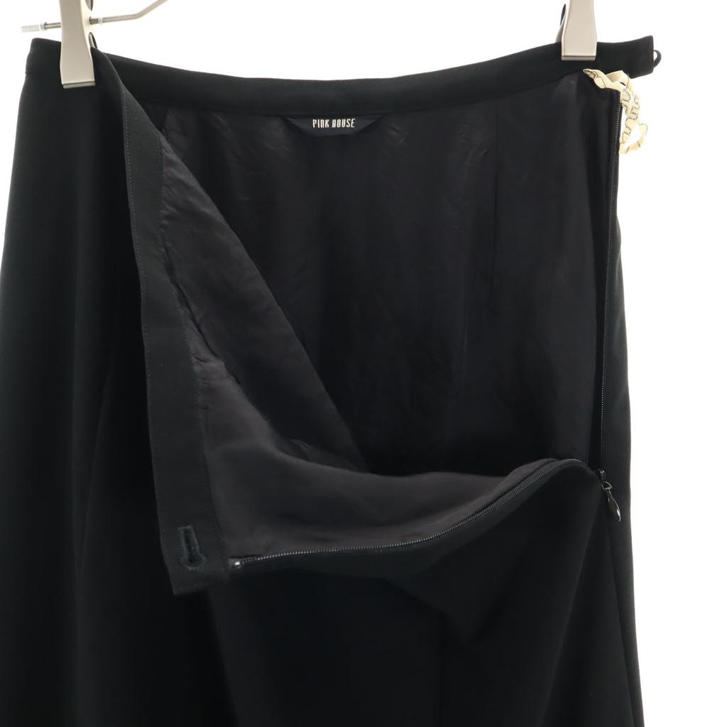 PINK HOUSE Long skirt M black Women Used