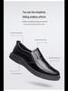 Herren Slipper Businessschuhe aus Leder: Weiche Sohle, vielseitig, lässig, plus Samt für Komfort, ideal zum Autofahren.