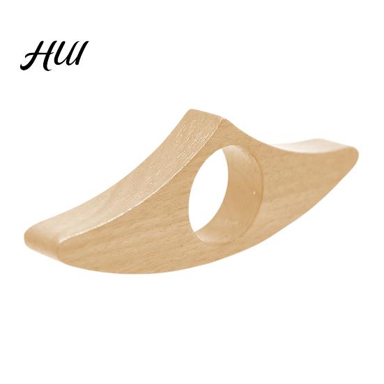 Wood Book Stand Wooden Page Holder Ergonomic Thumb Ring Portable Finger Pain Relief For Readers Lightweight Folder Reading Comfort Accessory Hole