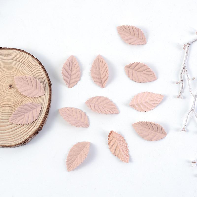 30Pcs 4CM Tree Leaf Artificial Flower Leaves For Home Wedding Decoration 2025 Fall Wreath Garland Bookmark Decor DIY Accessories