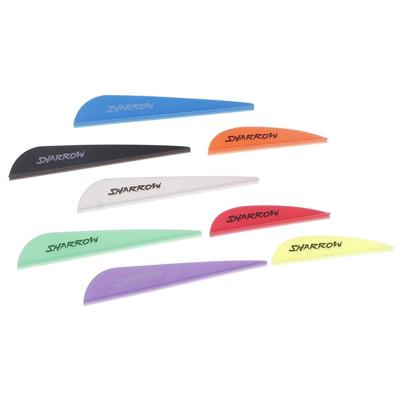 20Pcs 3In Archery Arrow Feather Plastic Feather Rubber Vanes Fletching For Diy Archery Hunting Targeting Arrow Shaft Accessories