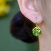 Green forest earrings