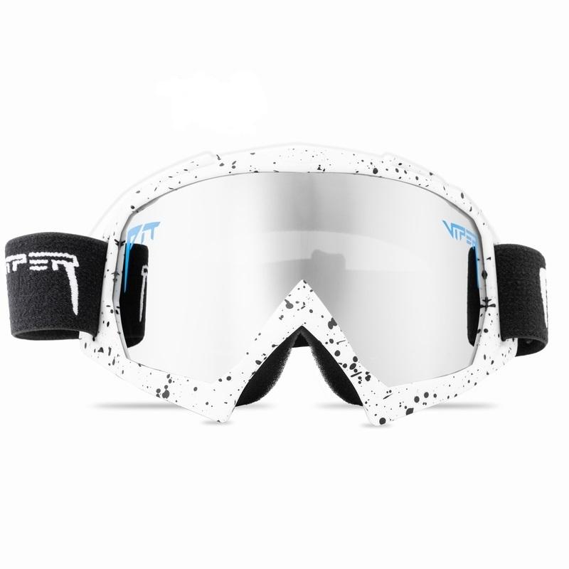 Erkek Kadın Bisiklet Gözlüğü Çift Katmanlı Sünger Spor Motokros Gözlüğü Yarış Kayak Gözlüğü Motosiklet Gözlüğü Rüzgar Koruması