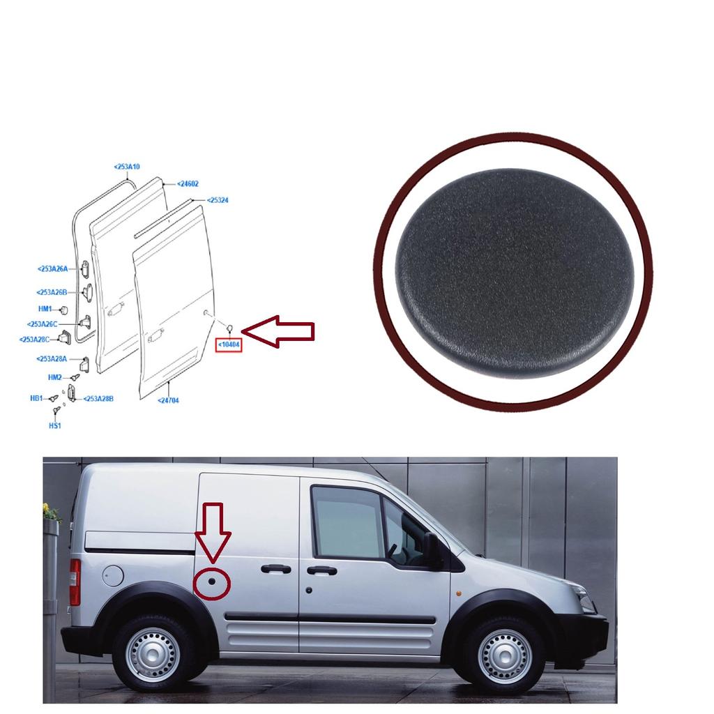BDP1143 Schiebetür-Seitenladeklappe Schlosszylinder 5166068 für Ford Transit Connect 2002-2011