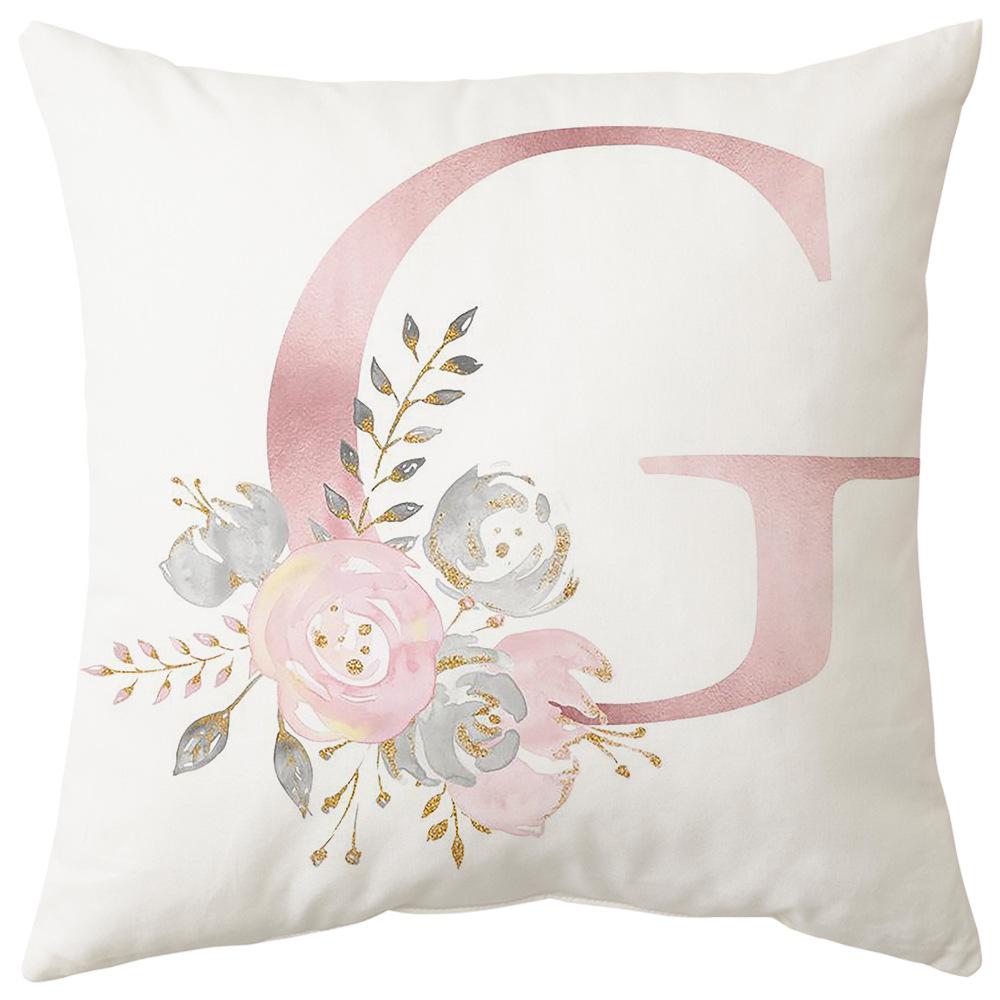 Pillow Cover Letter Valentine's Day Living Room Sofa Pillow Car Waist Pillow Pillow Cover Bedroom