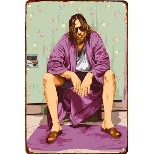 

w1The Big Lebowski Movie Metal Sign The Dude Jeff Bridges 90s Cult Classic 12x8 aluminum 20x30cm