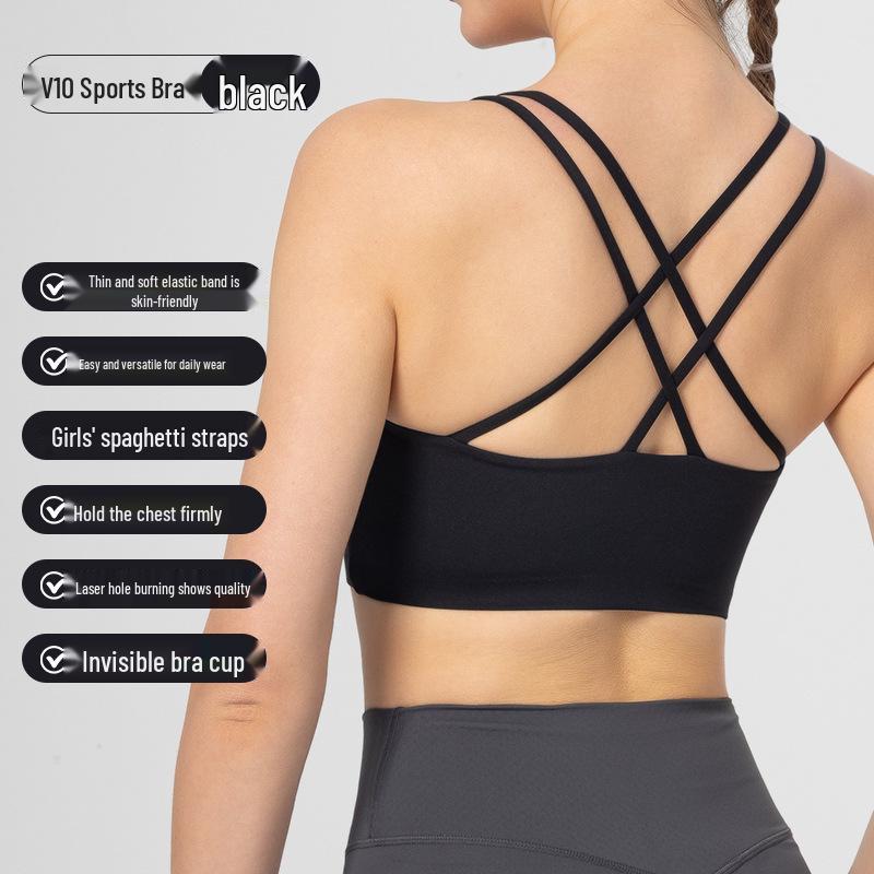 High-Strength Shockproof Sports Bra for Women's Running & Fitness Yoga
