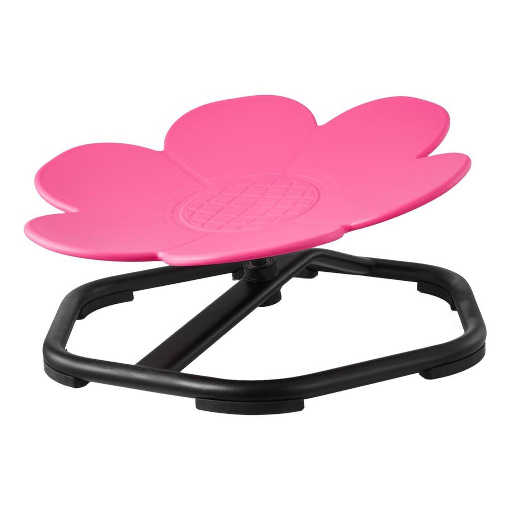 Kinder Drehstuhl, 100 kg Tragfähigkeit, Sensorischer Drehstuhl in Blumenform, Sensorischer Spielzeugsitz für autistische Kinder mit rutschfester Metallbasis, Kleinkind Sit & Spin