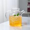 Bamboo Lid Heat-Resistant Glass Water Pitcher