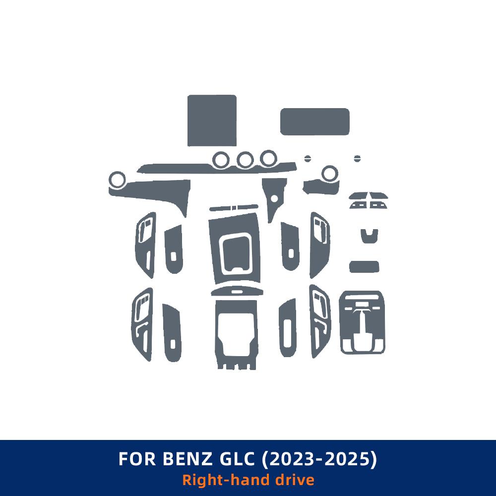 TPU Protective Film For Mercedes-benz GLC Class X254 2025 2025 2025 Car Interior Sticker Center Console Trim Dashboard