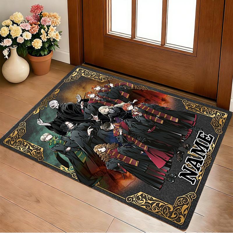 Custom Name Magic Moment Living Room Non-Slip Area Rug Soft Carpet for Bedroom Kids Playroom Sofa Office Home Decor Doormat