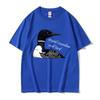 Dummer Kanadischer Wolf Vogel Lustiges Meme T-Shirt Erhitzte Rivalität Filmfan Geschenk Kurzarm T-Shirts Herren Damen Freizeit Baumwoll-T-Shirt