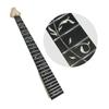 Yinfente Electric Guitar Neck 24 Frets 25.5 Inch Maple Wood Rosewood Fretboard Tree and Vine Inlay Floyd Rose Lock Style DIY Guitar Project