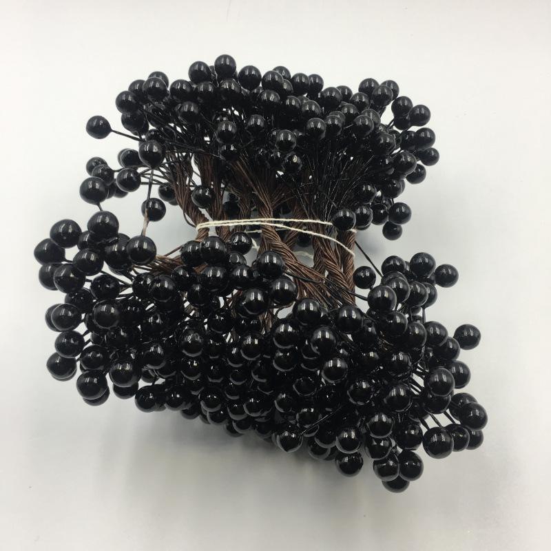 8mm Double-Headed Berry Branches for Christmas Wreaths & Wedding Candy Box Decor