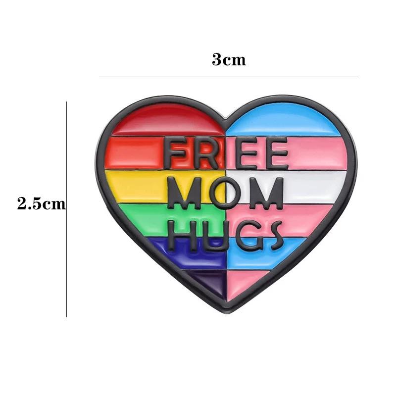 

Rainbow LGBT Pride Badge Pin Gay Lesbian Brooch Colorful Equality Symbol Accessory LGBTQ Jewelry