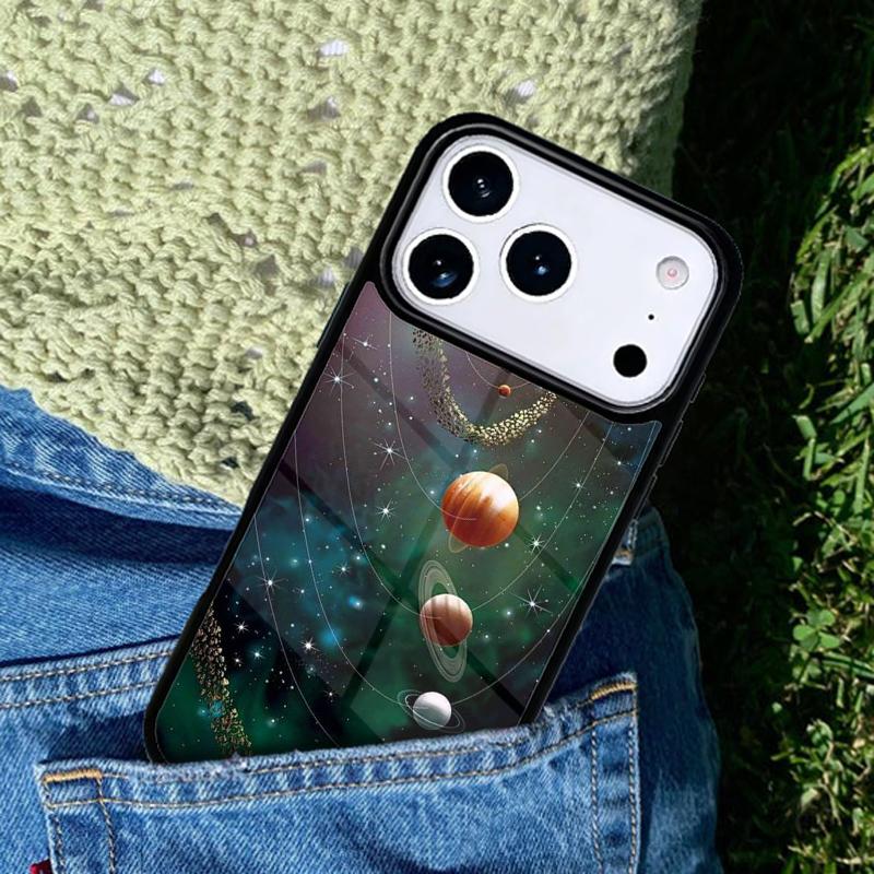 Astronomy Planets Phone Case Cover for IPhone 11 12 13 14 15 16e 17 Pro Max Coque for IPhone 17 Air