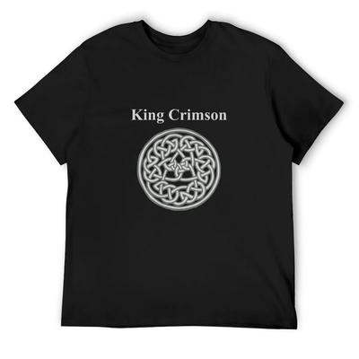 1982 King Crimson Vintage Koszulka Promocyjna Albumu Discipline rozmiar plus size topy gładkie koszulki oversize vintage t-shirt męski