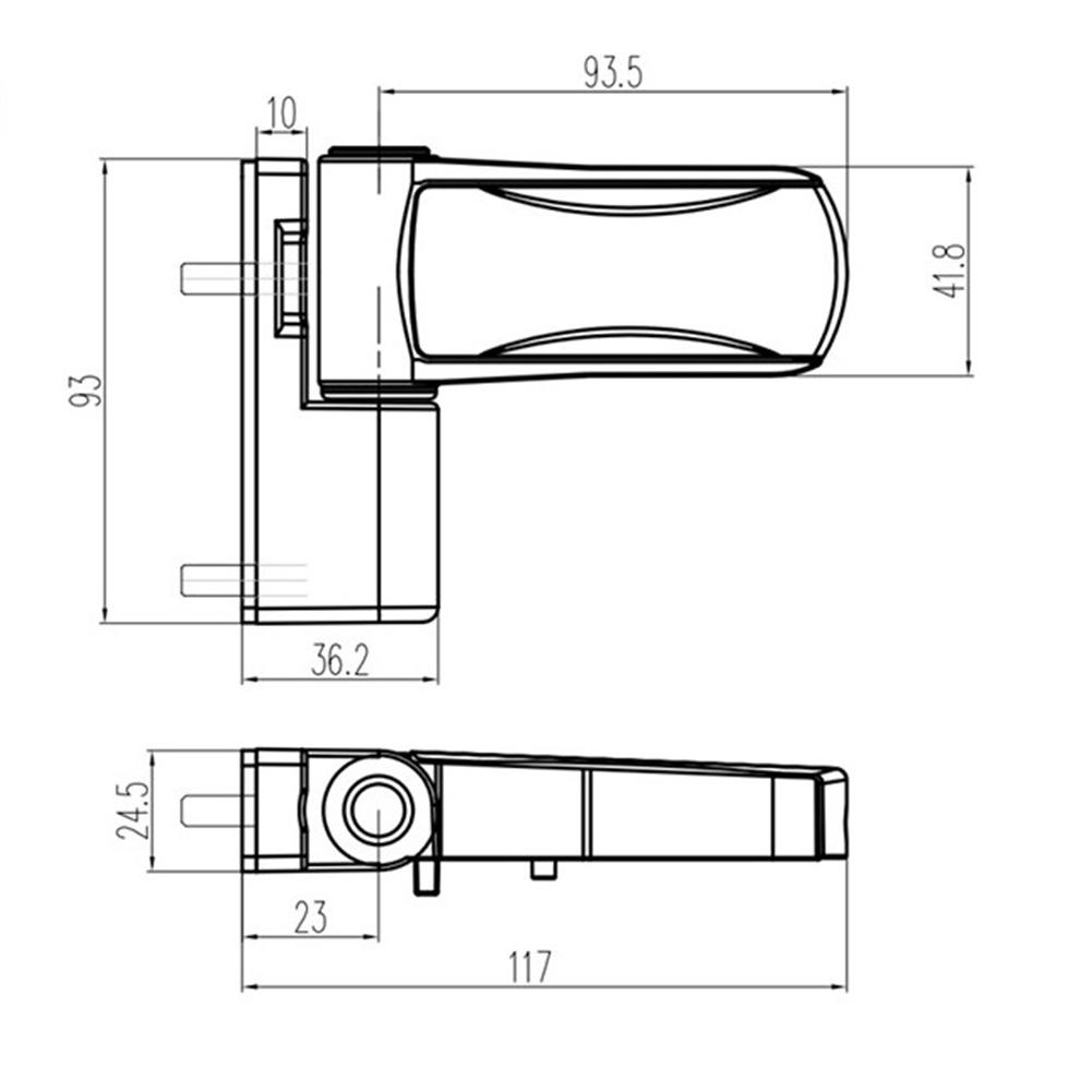 Aluminum Profile Door Flag Hinge Designed In European Style Hinges No