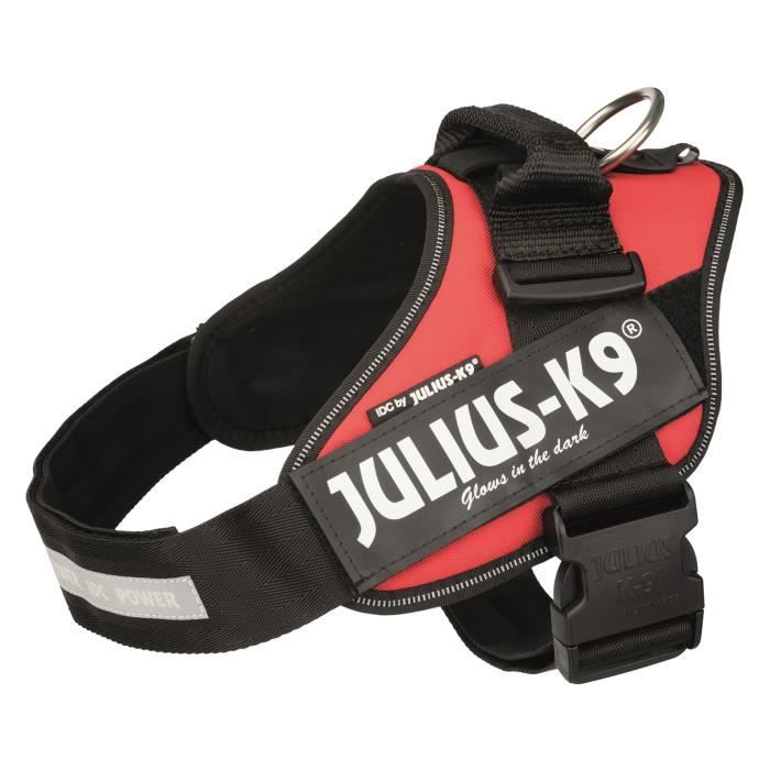 Harnais Pour Chien - JULIUS K9 - Power IDC 1/L - Rouge - 63-85 Cm X 50 Mm