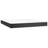 347842 vidaXL Pocket Spring Bed Mattress Black 180x200 Cm Thickness 20 Cm Faux Leather