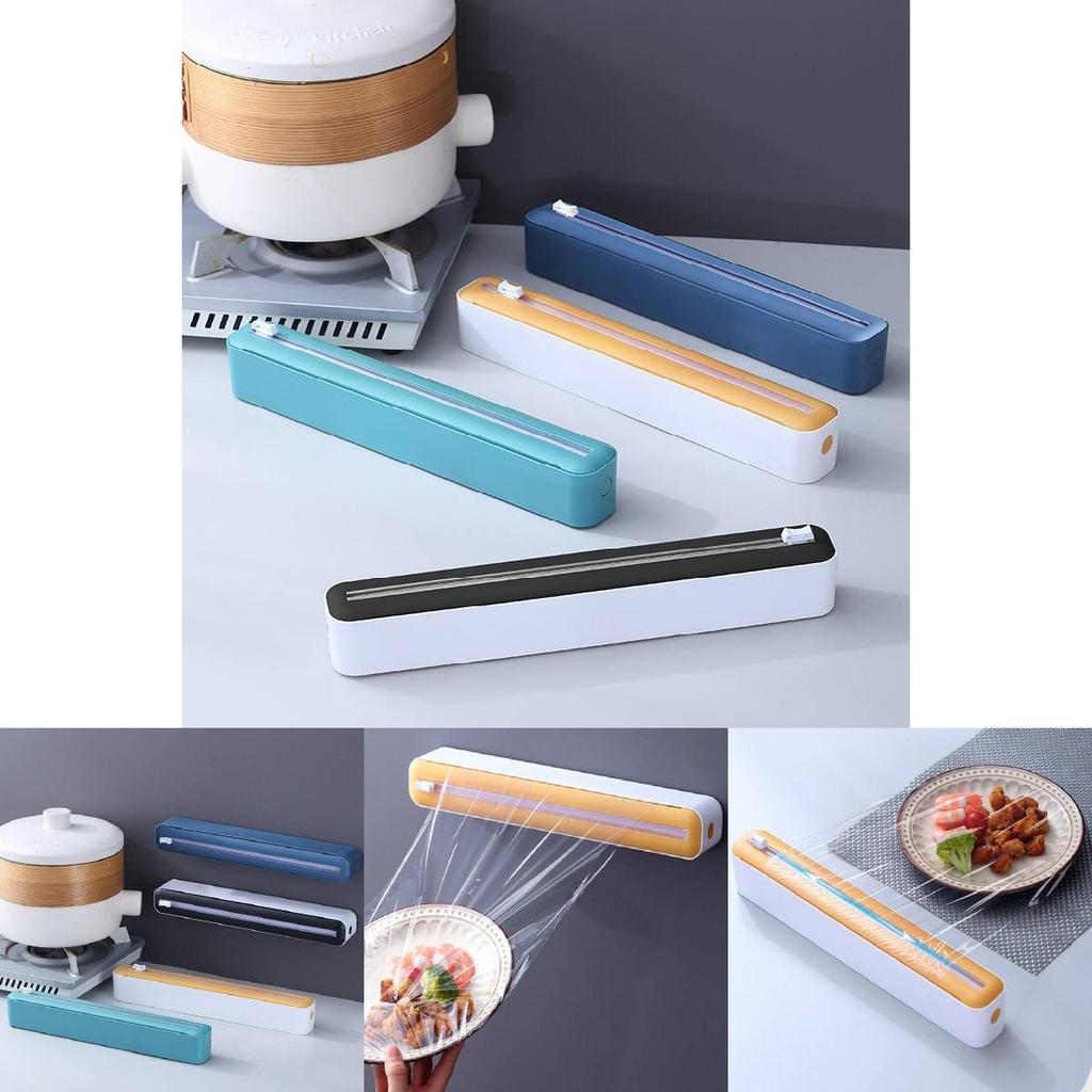 Multi-functional Plastic Wrap Cutter Home Use No-tear Refrigerator Hanging Kitchen Wrap Food Grade