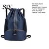 Sports Backpack Drawstring Gym Bag Soccer Basketball Organizer with Separate Shoe Compartment Large Capacity Waterproof Design
